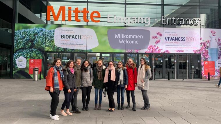 Eingang Biofach Messe 2020